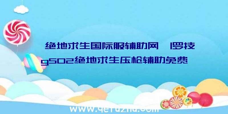 「绝地求生国际服辅助网」|罗技g502绝地求生压枪辅助免费